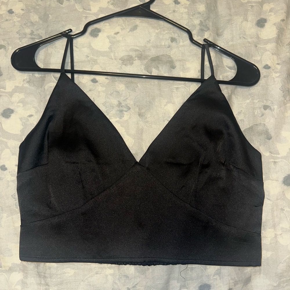 Black Satin top